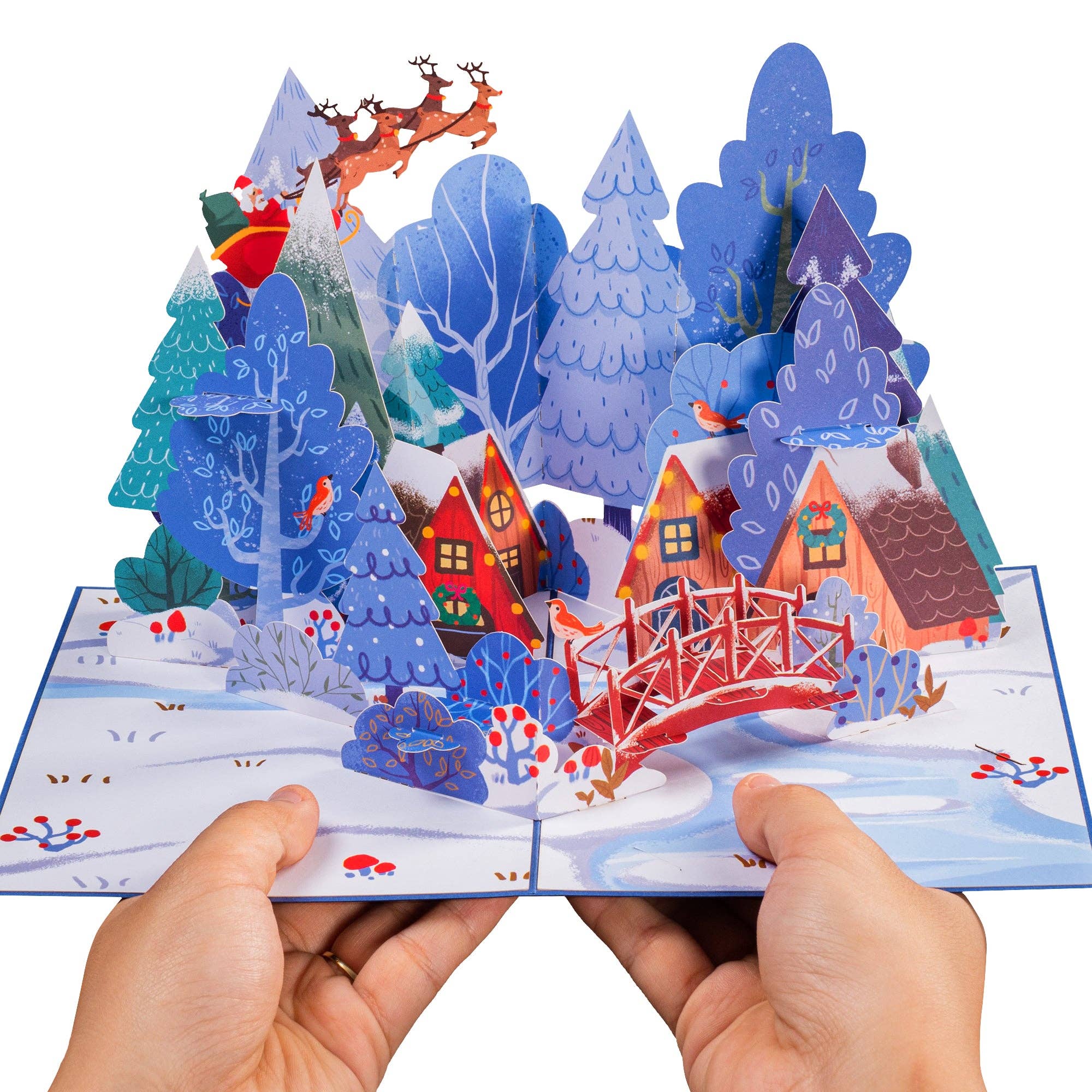 Paper Love - Wholesale Christmas Card - Magical Town Christmas Pop Up Card2