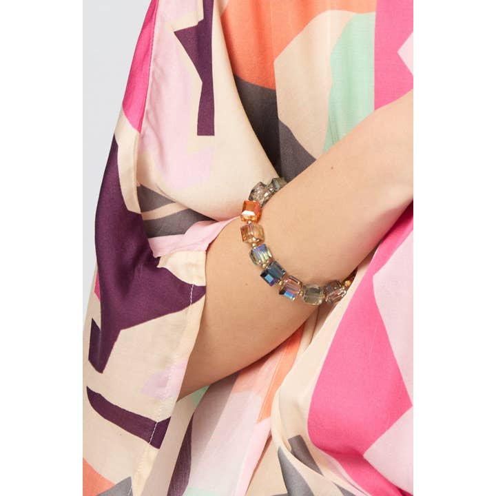 SAACHI - Wholesale Beaded Bracelet - Faceted Bead Stone Bracelet 8