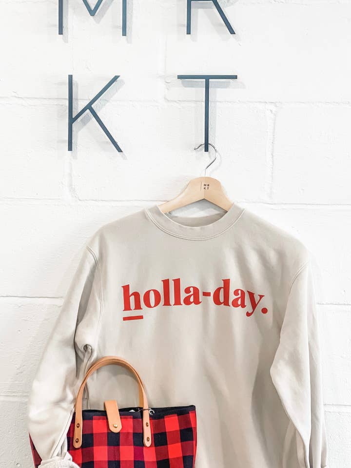 HOLLA - DAG. CREW Christmas Sweatshirt voor Kerstmis voor wholesale door Pittsford MRKT