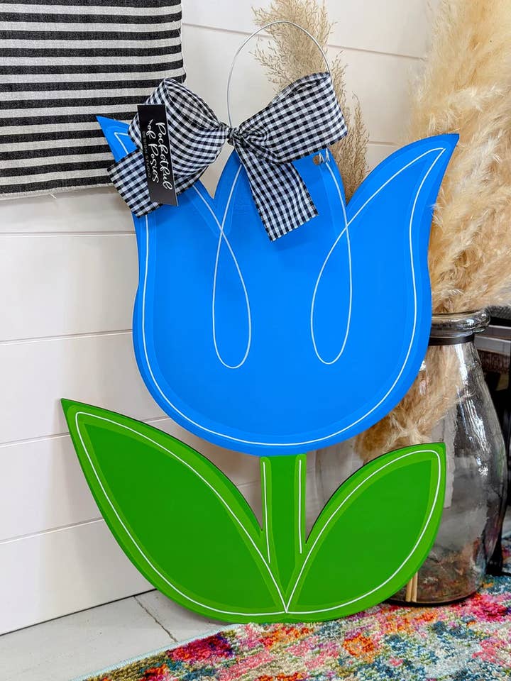 Tulip Door Hanger for wholesale by Pocketful of Posies