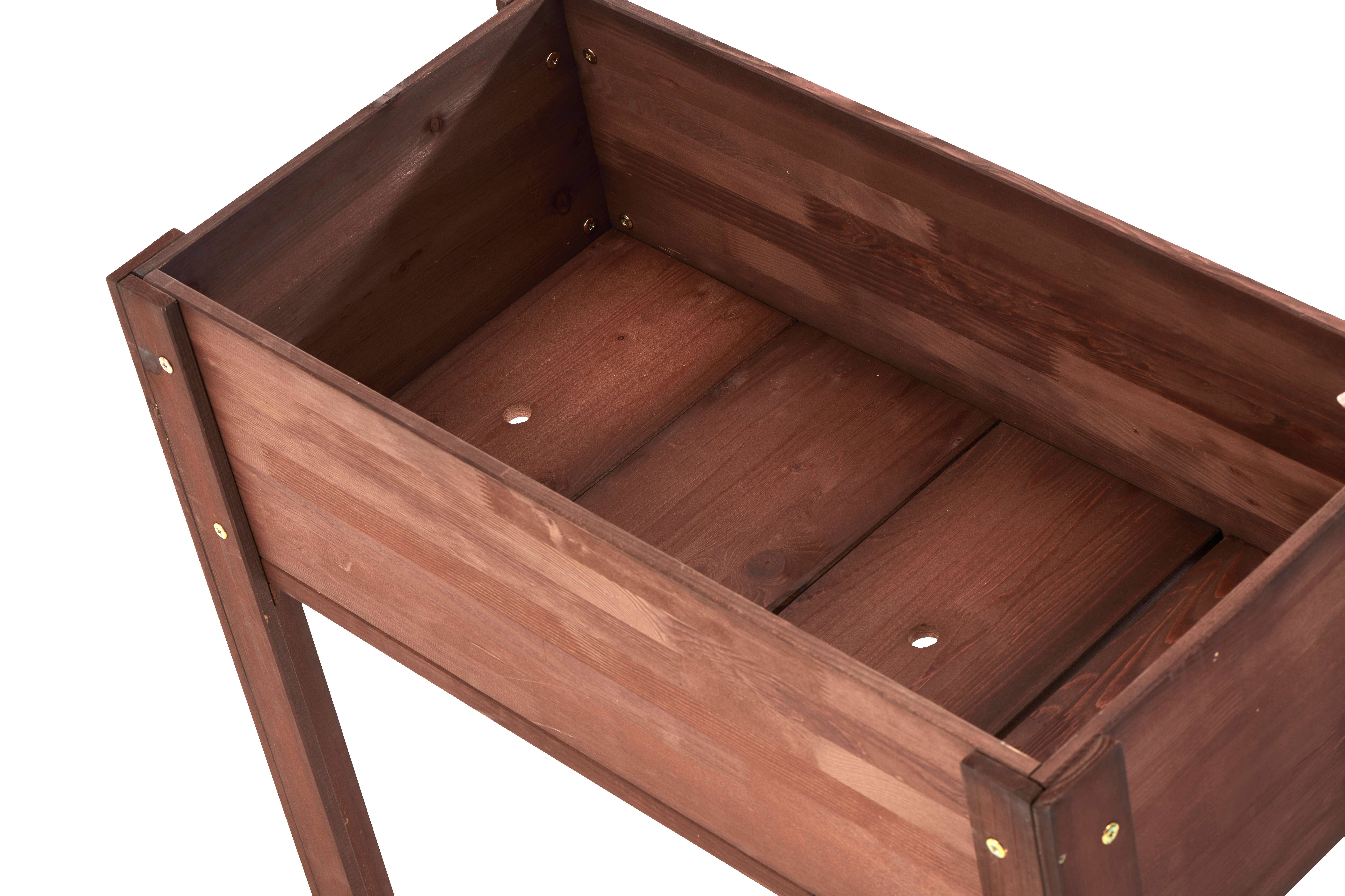 39F Inc. - Wholesale Planter Box - 31" Raised Garden Bed with Legs, Brown/Grey27