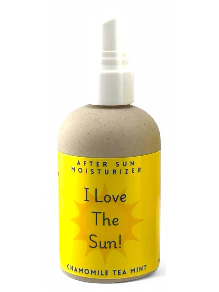 AFTER SUN MOISTURIZING SPRAY--I Love the Sun! for wholesale by Harry's Mama's Faves