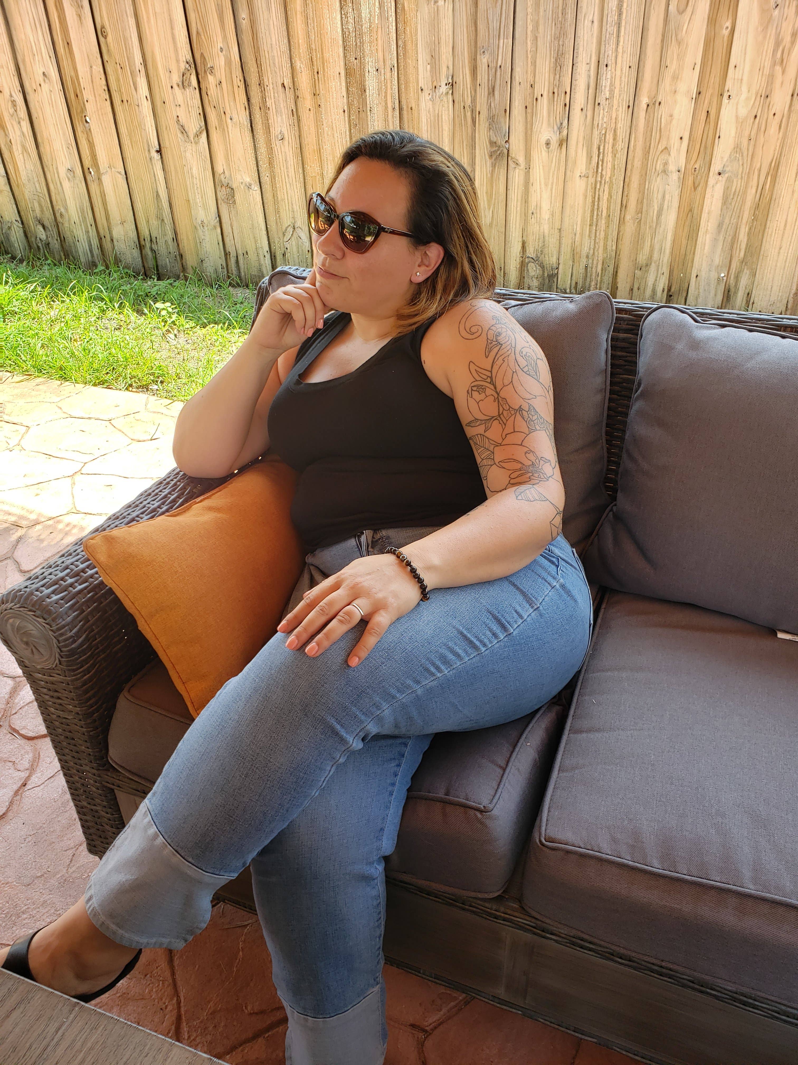 Karelia Creations - Wholesale Beaded Bracelet - Triple Protection Bracelet | 8mm Shungite Hematite TigersEye8