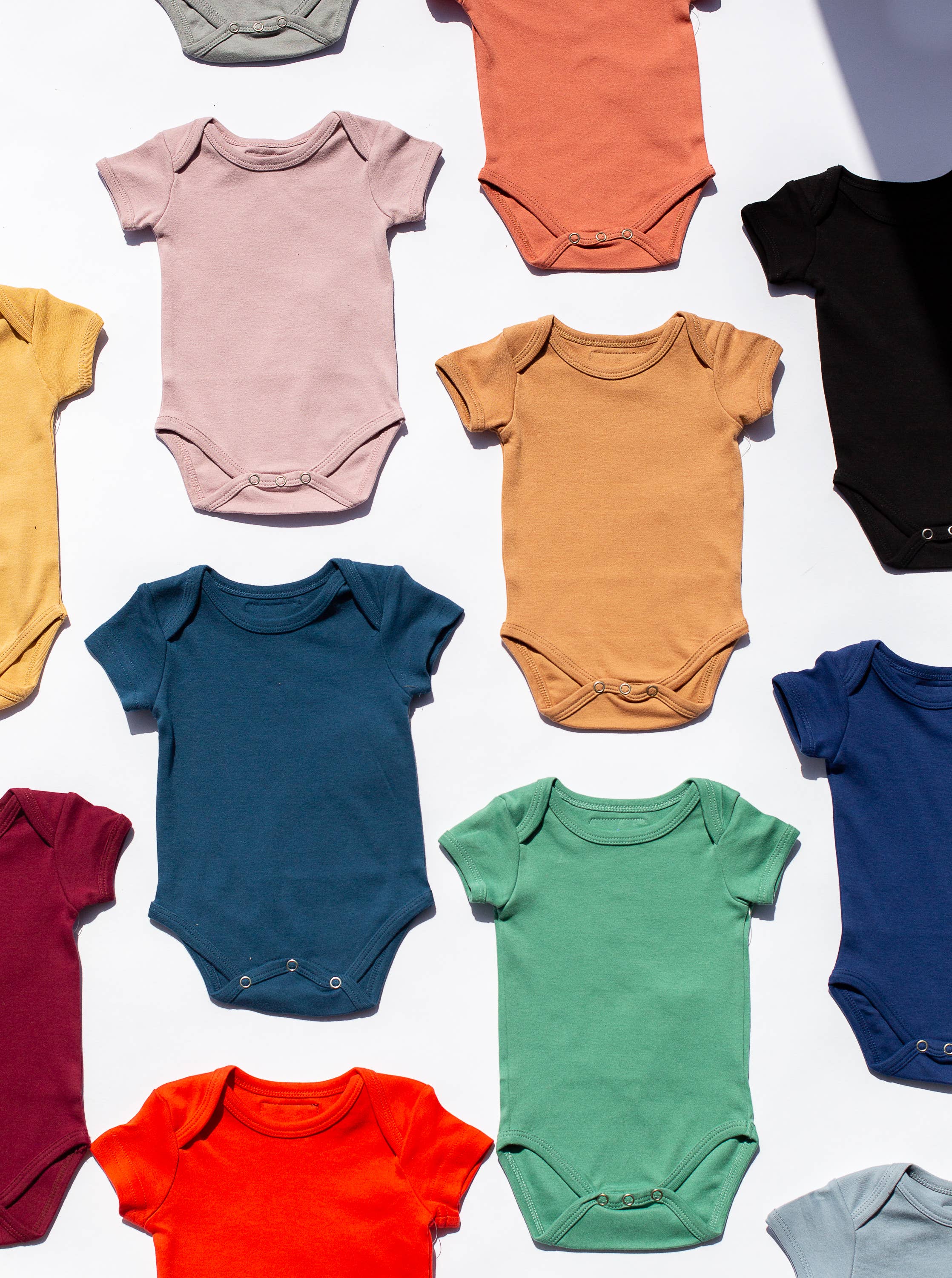 Modern Burlap - Wholesale Bodysuit (Non-Footed) - Baby - Organic Short Sleeve Bodysuit | Solids & Prints30