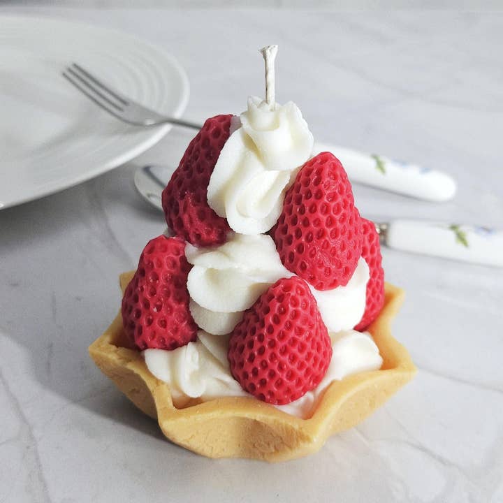 Bougie Tarte à la Fraise pour la vente par Duckling Candle