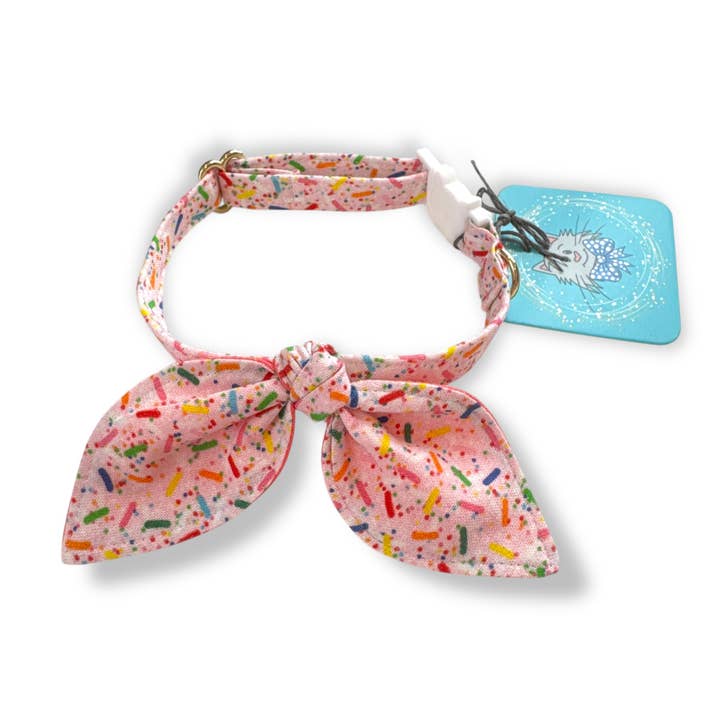 Collare per Gatti con Fiocco a Orecchie di Coniglio - Sprinkles per la vendita all'ingrosso da parte di Whiskers Crafts