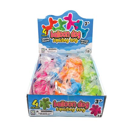 Geddes - Wholesale Squishy Toy - Kids & Baby - BALLOON DOG SQUISHY TOY   12/DSP2