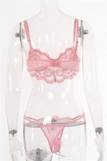 La Belle Fantastique - Vendita all'ingrosso Completino intimo - Donna - Lingerie sexy La Belle Fantastique Lulu | Taglio basso in pizzo5