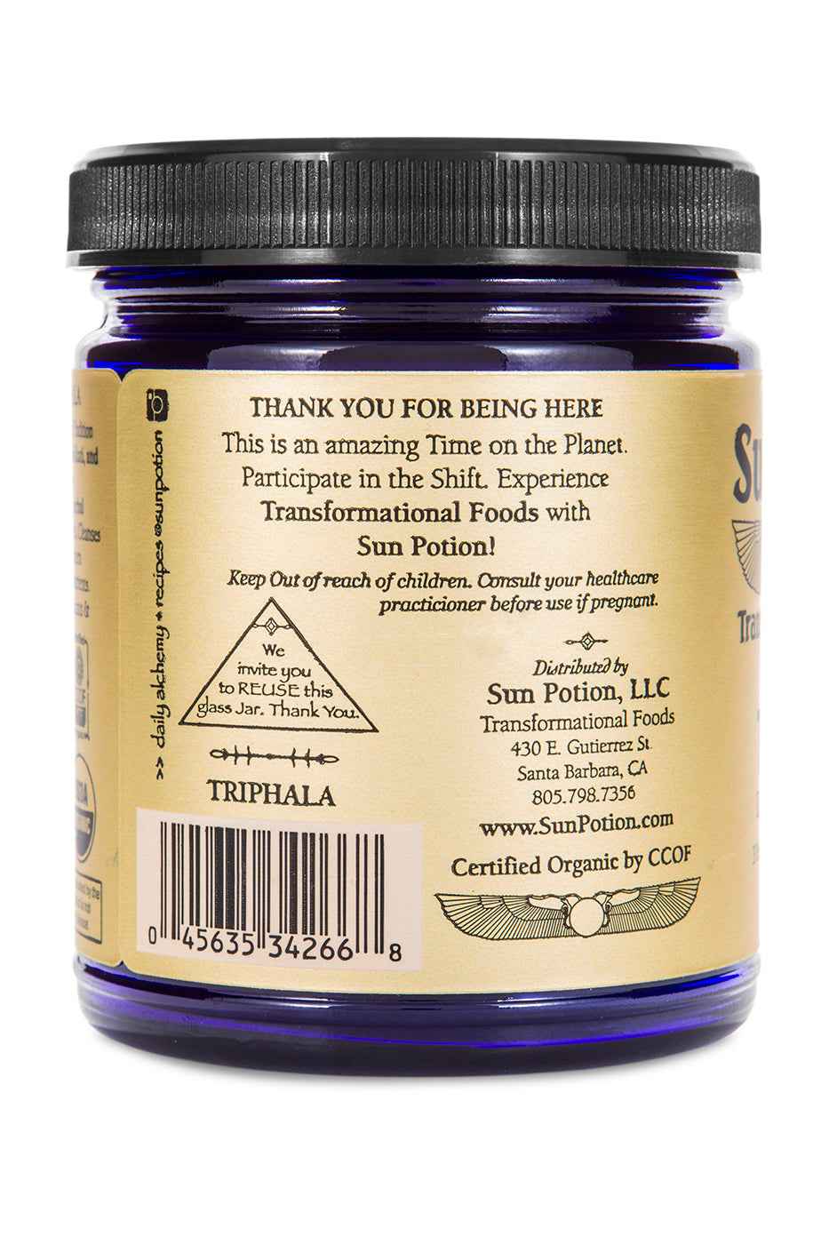 Sun Potion - Wholesale Protein/Superfood Powder - Triphala (Organic Cold Water Extract Powder)2