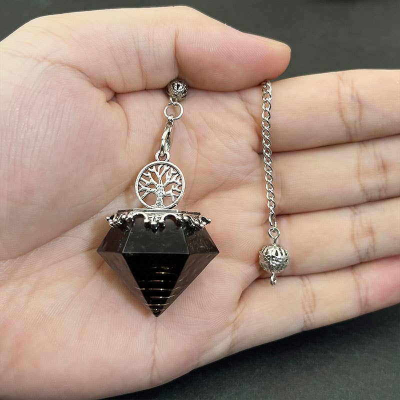 GemMeet - Venta al por mayor Piedras/cristales espirituales - Péndulo árbol de la vida de aguamarina3