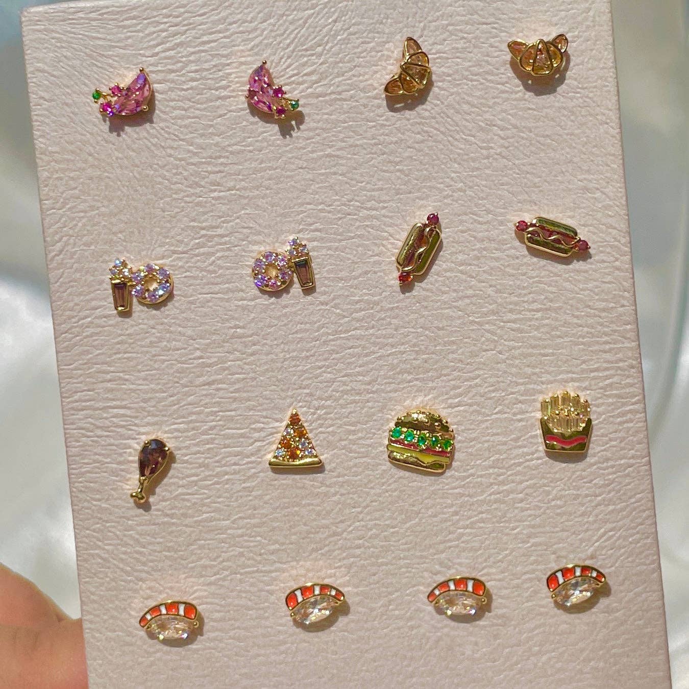 Girls Crew - Wholesale Stud/Post Earrings - Hot Dog Studs7