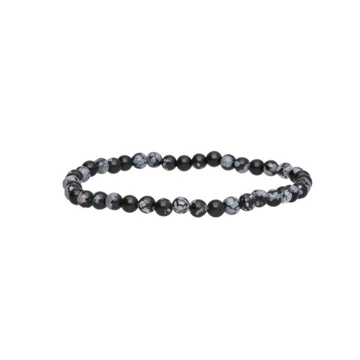 Vives de la Cortada S.L – wholesale Prayer beads bracelet – Snowflake Obsidian Bracelet 4mm