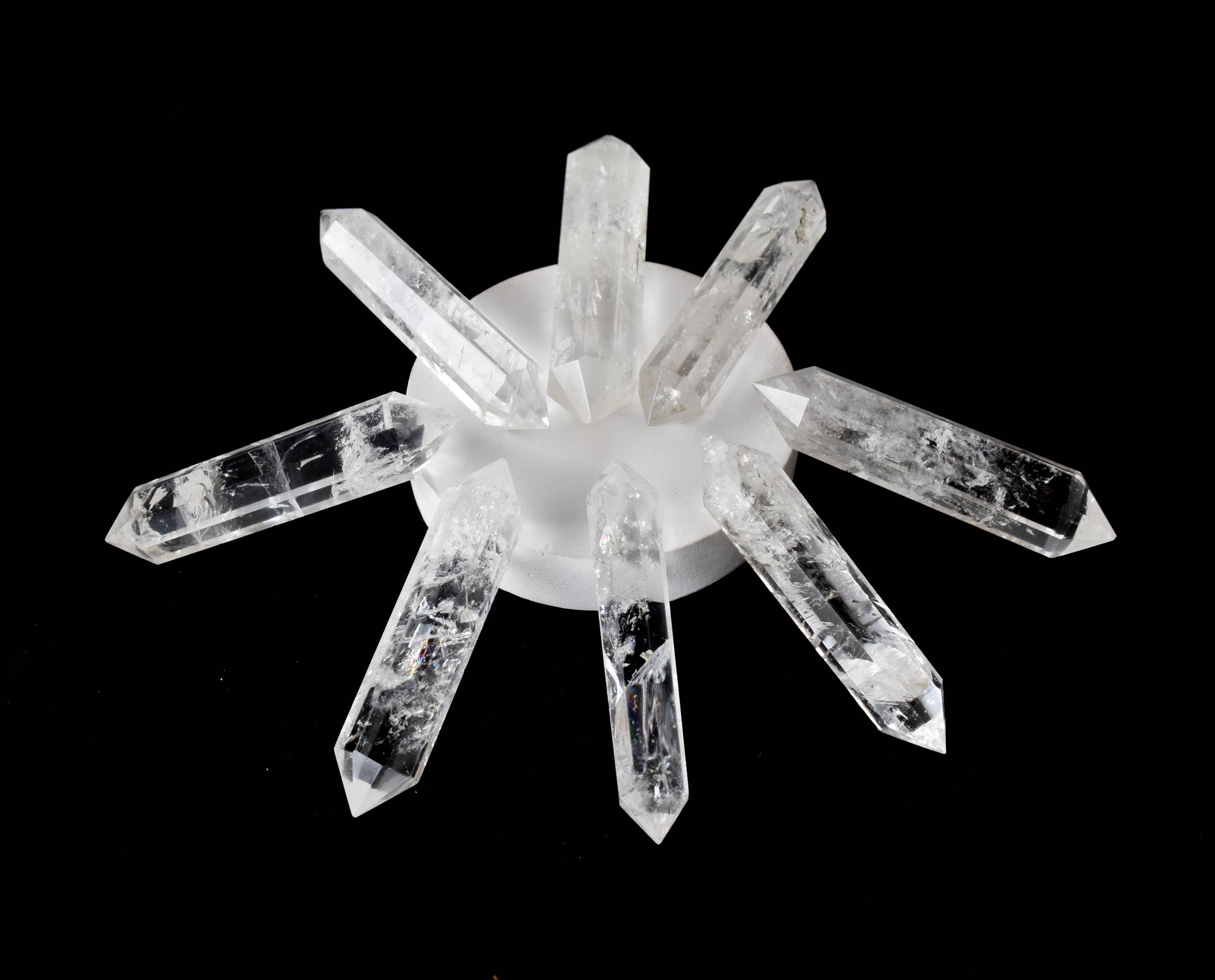 Soothing Crystals – Pedra/cristal espiritual por atacado – Pontos de Cristal | Quartzo Claro | Cristais de Dupla Ponta em Forma de Lápis2