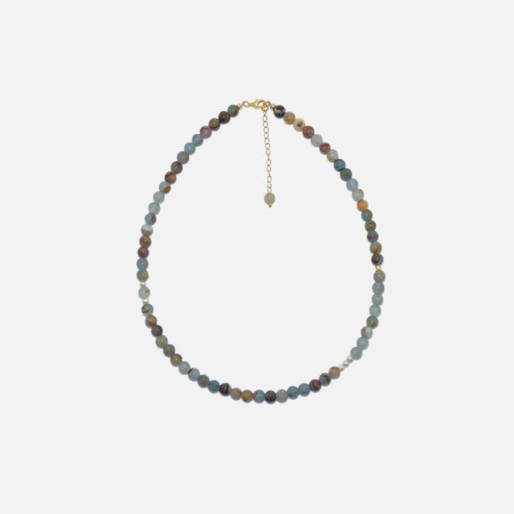 Freya Blue Calcite Necklace for wholesale by Amaré