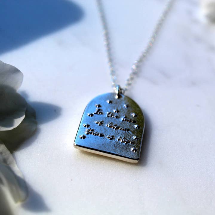 Naomi's Happy Place Shop - Wholesale Pendant/Charm Necklace - St. Catherine of Sweden Necklace in Sterling Silver14