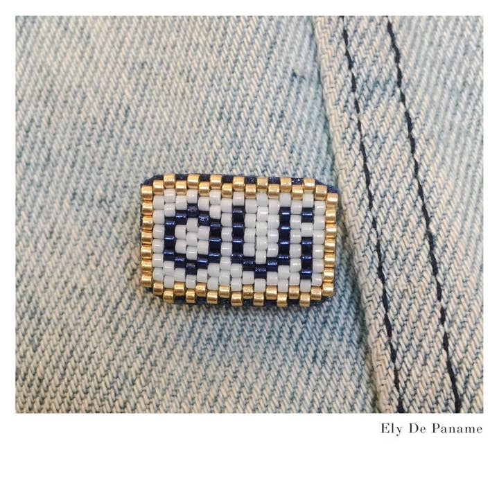 Brooch Yes for wholesale by Ely De Paname