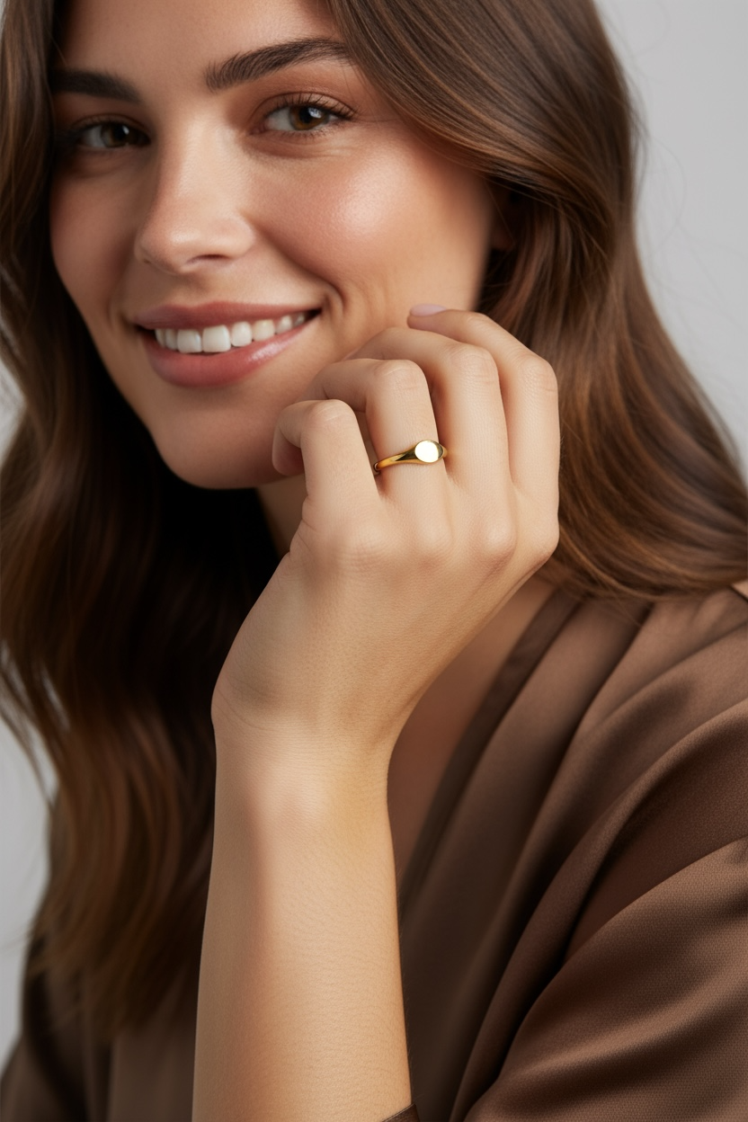 GoldFi - Wholesale Signet Ring - 18k Gold Filled Signet Ring2