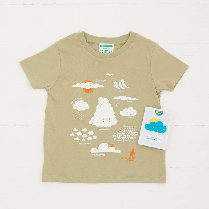 Cloud Organic T-shirt And Booklet for wholesale by Bella + Phoenix