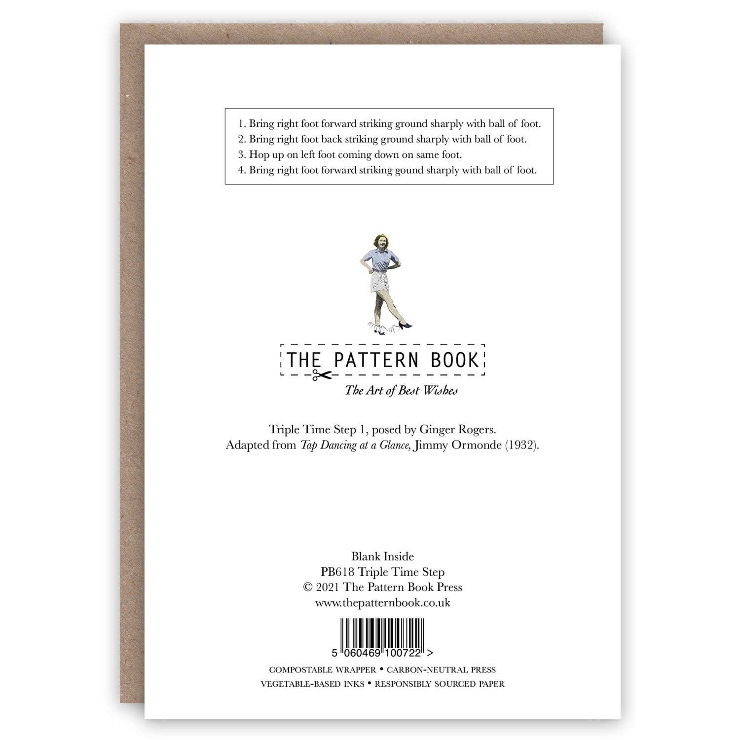 The Pattern Book - Wholesale Birthday Card - Triple Time Step1