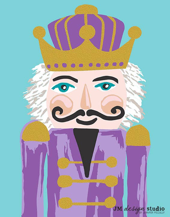 JM Design Studio - Wholesale DIY Craft Kit - Purple Nutcracker Paint by Number Kit with Glitter Paint 1