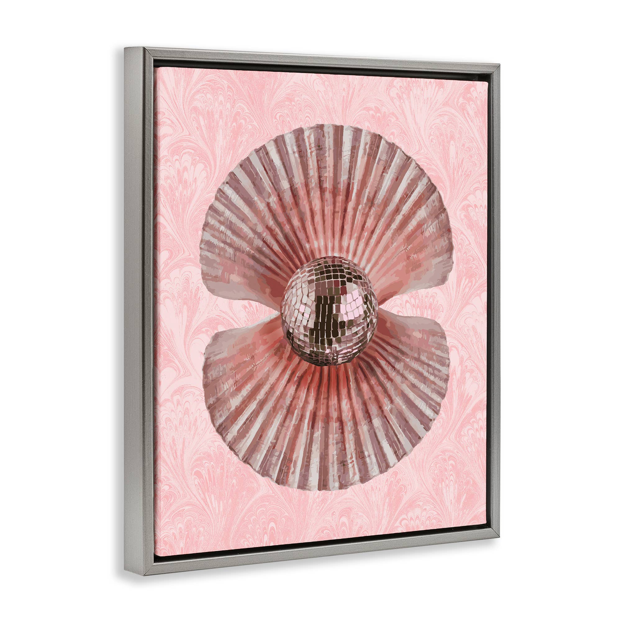 Stupell Industries - Wholesale Wall Sign - Disco Ball Clam Pearl - Framed Wall Art16