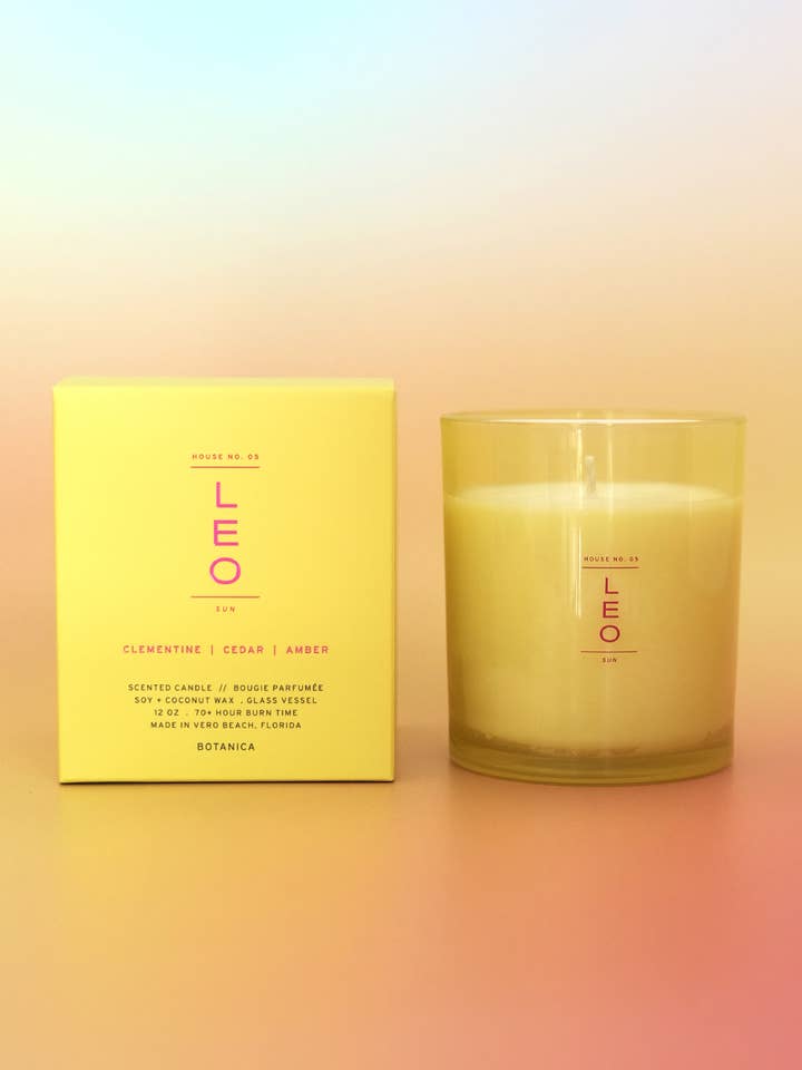 Zodiac: Leo Candle | 12oz. for wholesale by BOTANICA