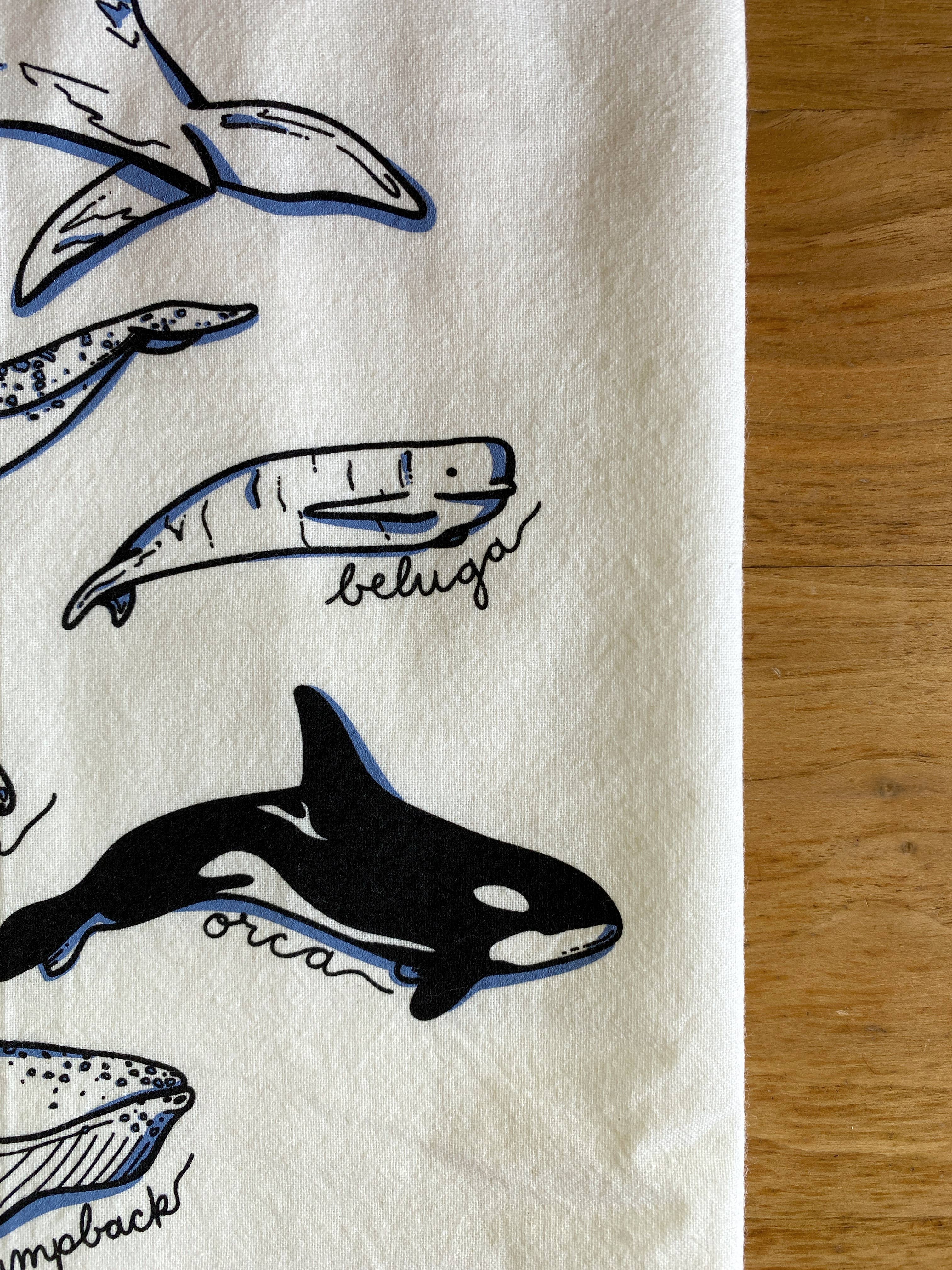 Fern In The Forest - Wholesale Tea Towel - Whale Tea Towel | Screenprinted2