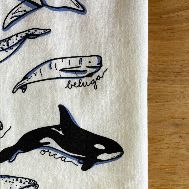 Fern In The Forest - Wholesale Tea Towel - Whale Tea Towel | Screenprinted2