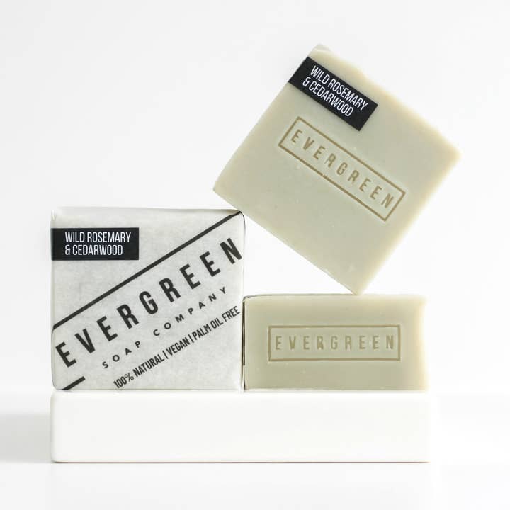 Evergreen Soap Company – wholesale Bar Soap – Wild Rosemary & Cedarwood 100% Natural Soap3