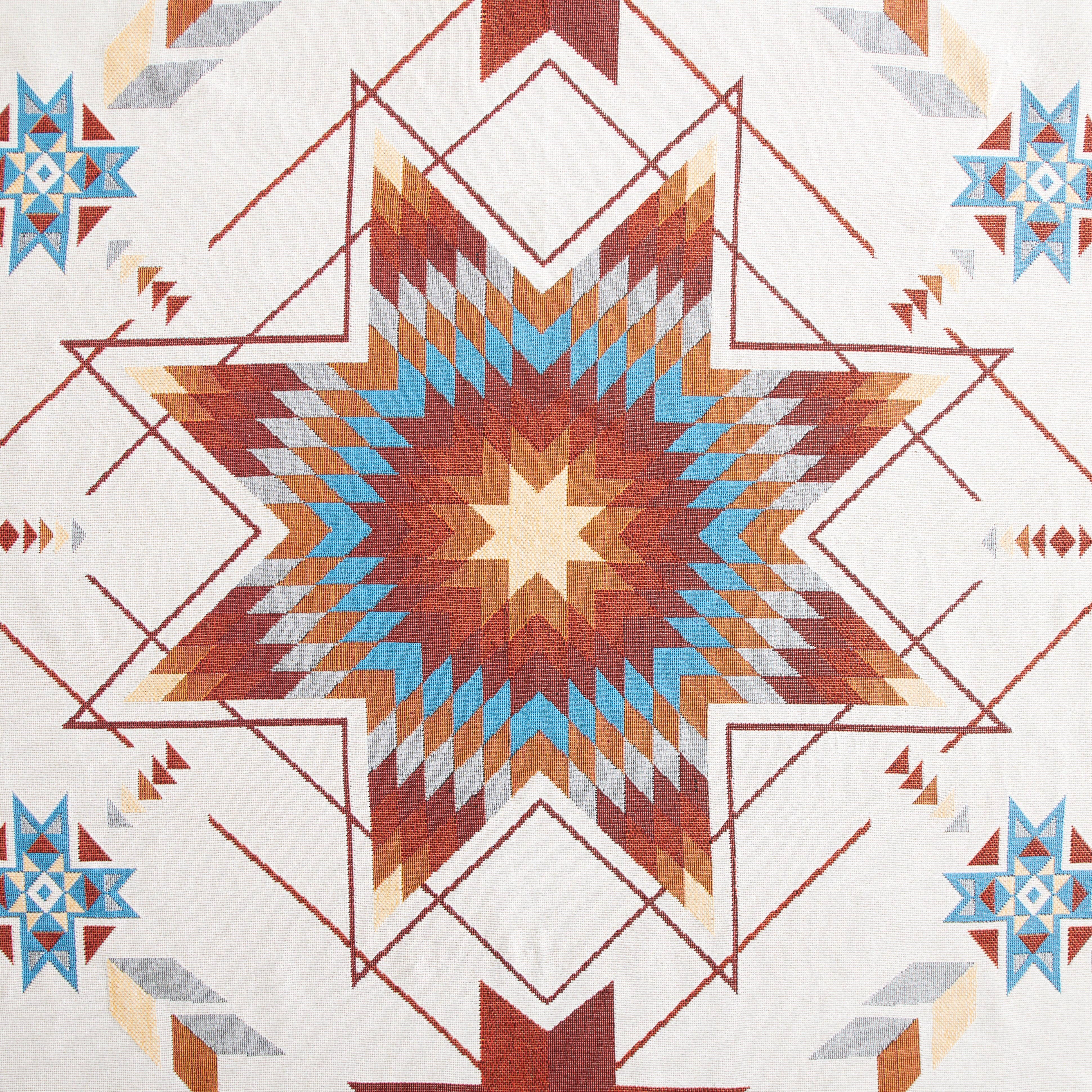 Linen Mart - Wholesale Throw Blanket - Woven Native Star Throw4