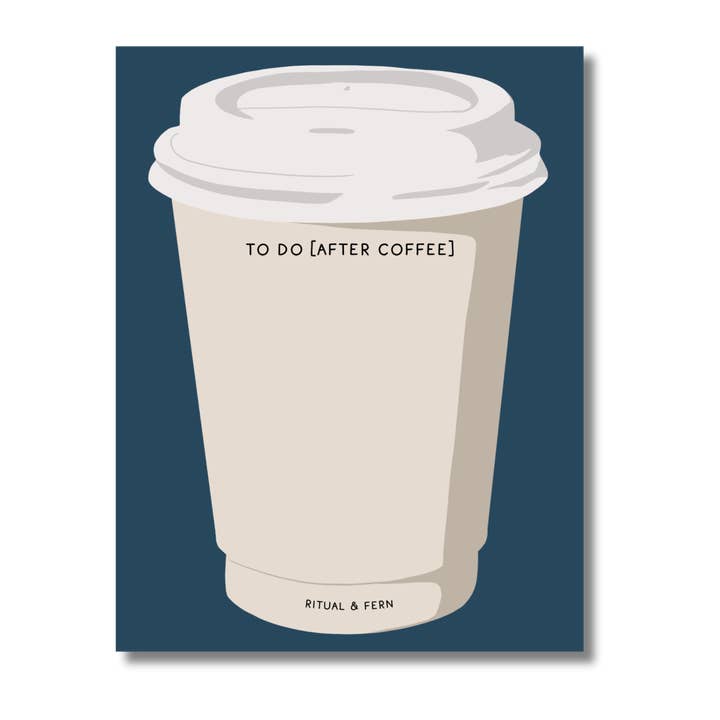 Att göra (efter kaffe) Anteckningsblock för wholesale av ritual & fern