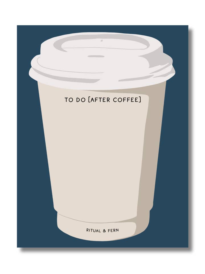 Bloc de notas de tareas (después del café) para venta al por mayor de ritual & fern