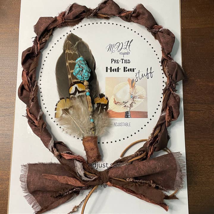 M D H Originals - Wholesale Hat Accessory - Women's - Hat Bar Stuff Sampler pack Hat Band Feathers Hat Pin 2