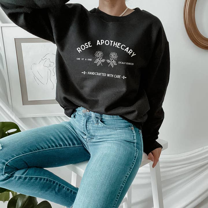 Alley & Rae - Wholesale Graphic Sweatshirt - Women's - Rose Apothecary Sweatshirt