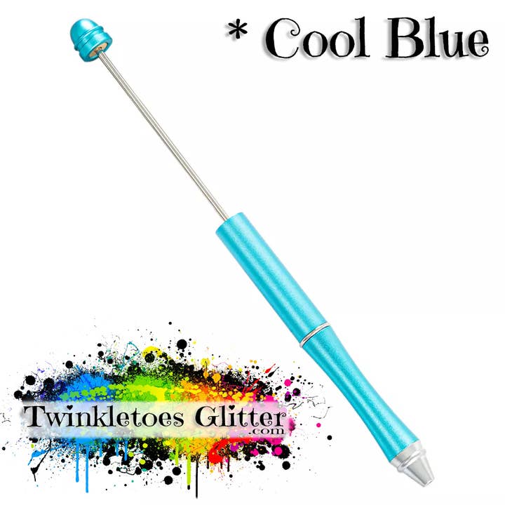 Twinkletoes Glitter - Wholesale Pen - Beadable Metal Pens ~ 28 Colors