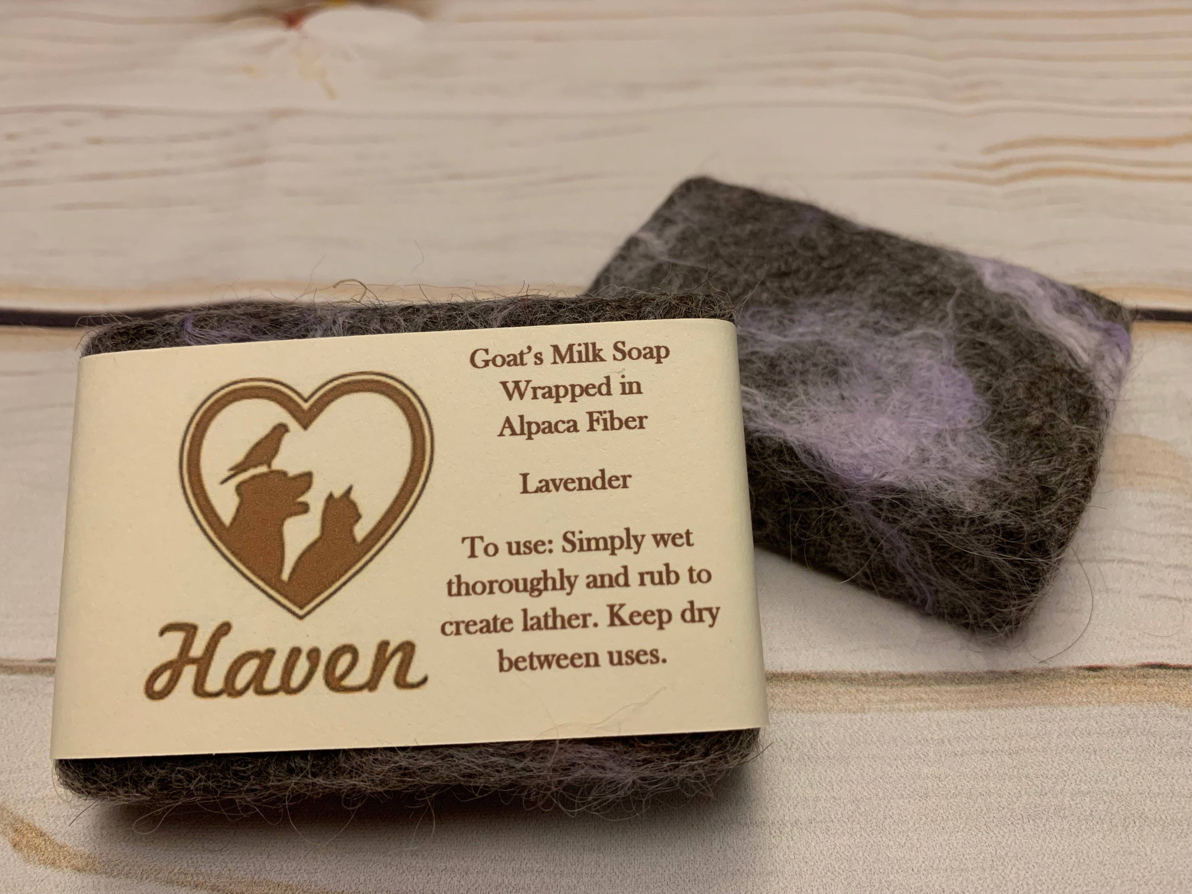 Haven - Wholesale Bar Soap - Alpaca felted goatsmilk soap bars4