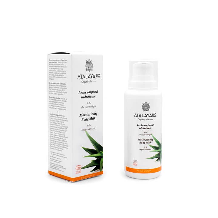 Leite corporal hidratante orgânico de aloe vera. por atacado de ATALAYA BIO