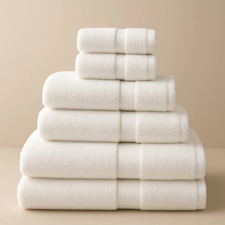 Vaurna - Vente Ensembles de serviettes - Serviettes de bain Signature Zero-Twist 100 % coton, 700 GSM6