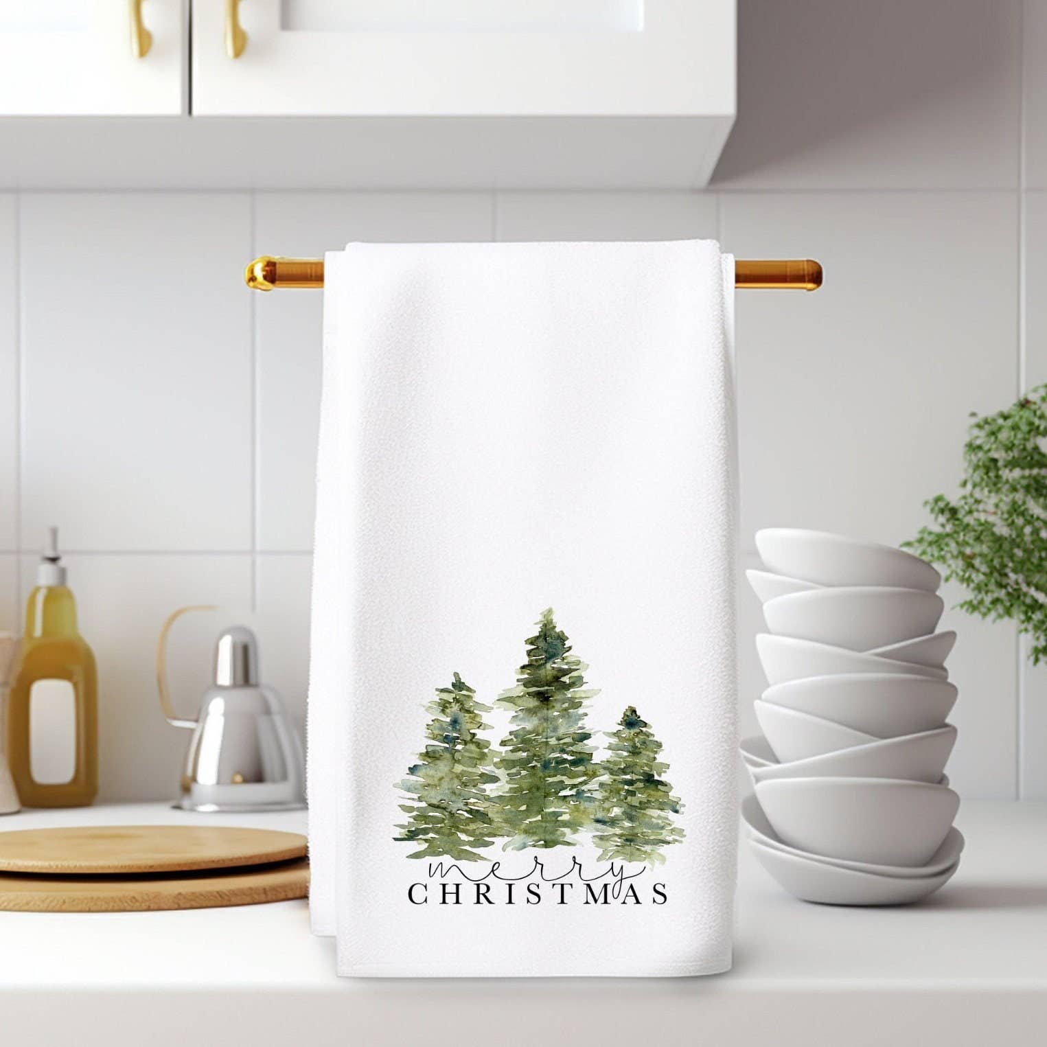 Fernville Creations - Wholesale Hand Towel - Christmas Tree Holiday Hand Towel & Bath/Kitchen Decor0
