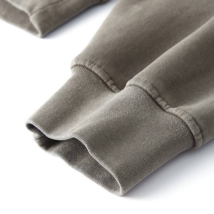 Sodalemon - Wholesale Sweatshirt - Women's - Women's washed velvet V-neck cropped sweatshirt7