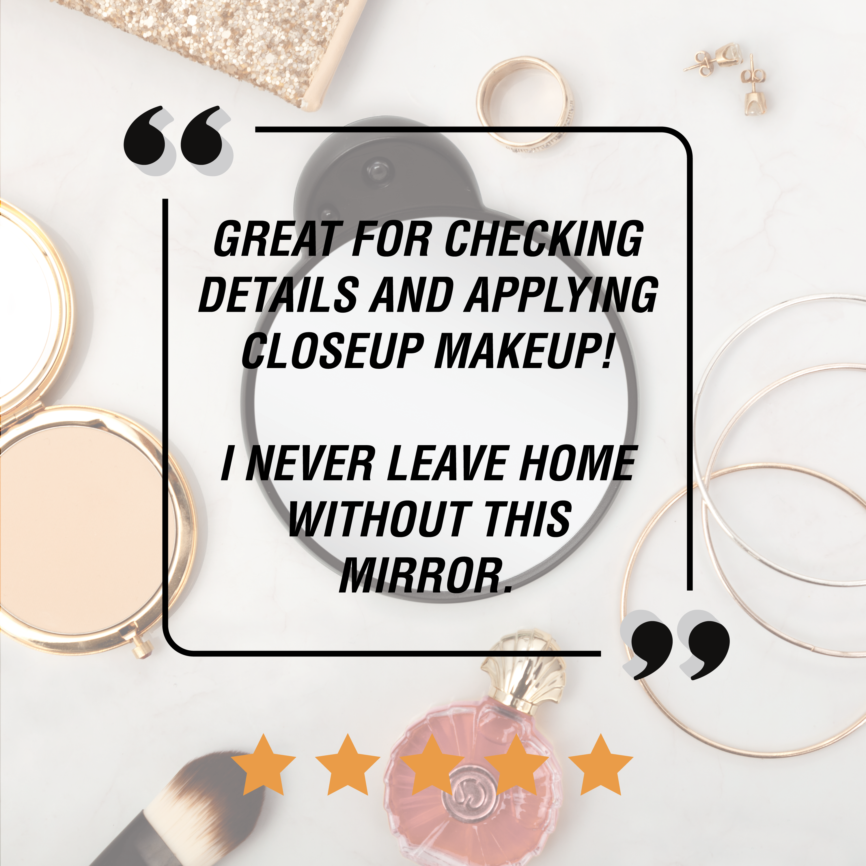 Zadro, Inc. - Wholesale Compact Mirror - Lighted Compact Mirror with Magnification & Retractable Suct5