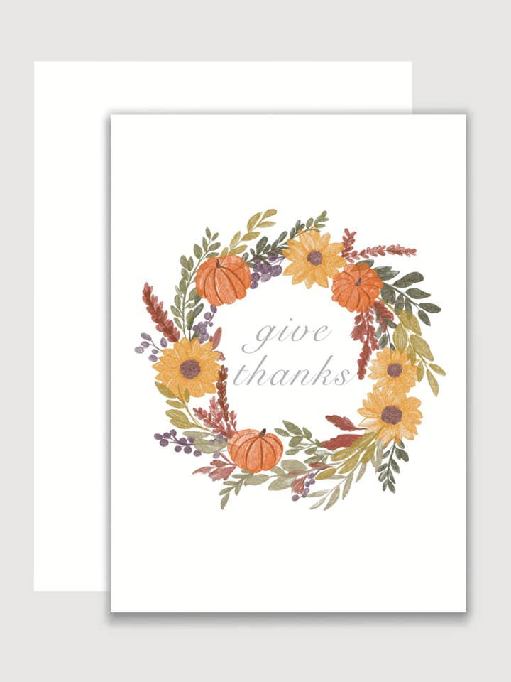 Give Thanks Card for wholesale by Lucky Bunny Creations