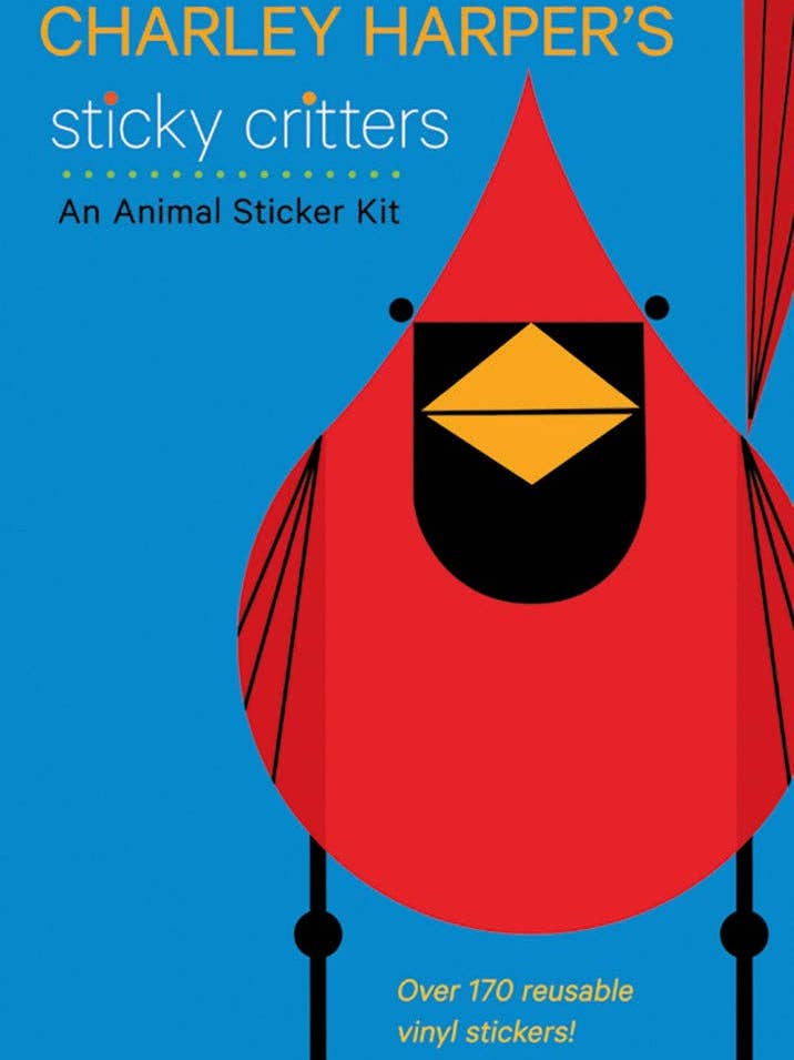 Charley Harper’s Sticky Critters: An Animal Sticker Kit for wholesale by Pomegranate
