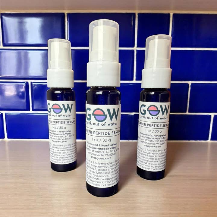 Copper Peptide Serum for wholesale by Geek Out of Water Beauty