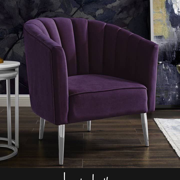 Fauteuil d'appoint Cecilio et fauteuil Slipper pour la vente par Inspired home