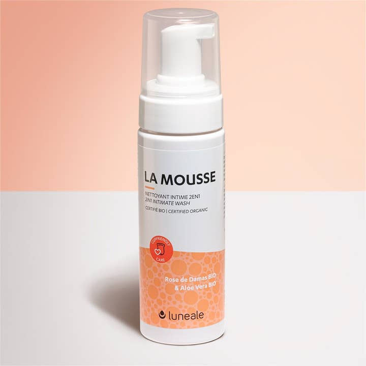 Luneale – Engroshandel Intimserviet – La Mousse BIO - Intim rengøringsmiddel+menstruationskop