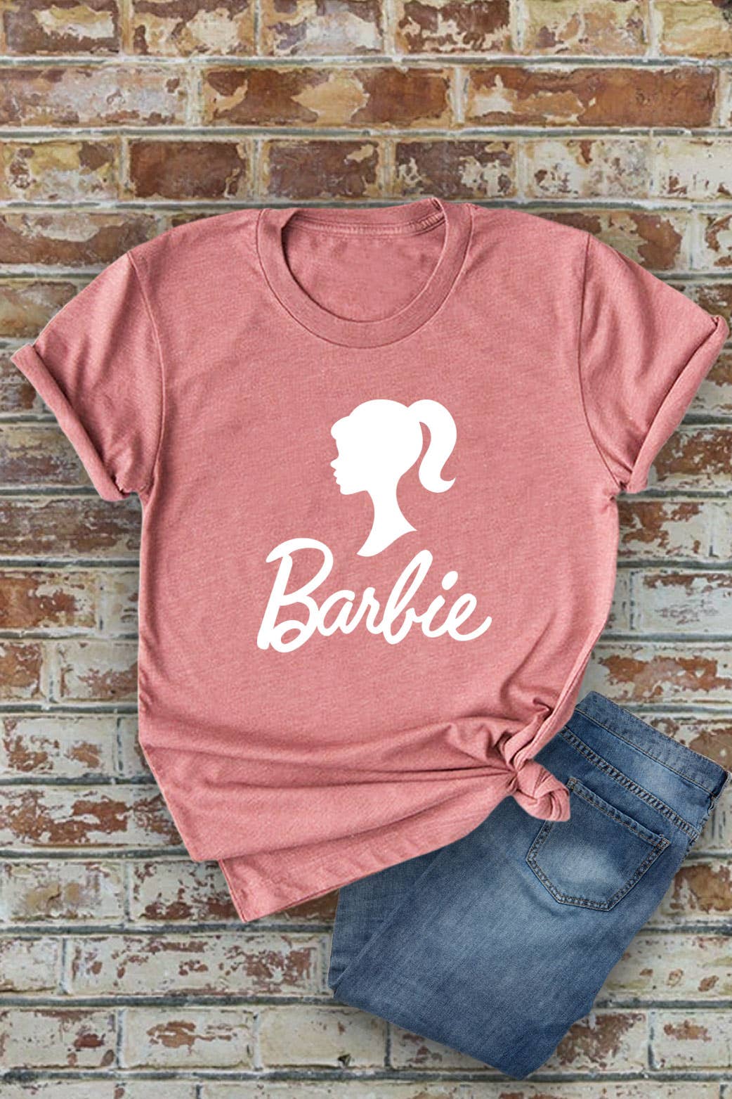 Top Avenue - Wholesale Screen Printed T-Shirt - Women's - Hot Barbi, Unisex Round Neck T-Shirt4