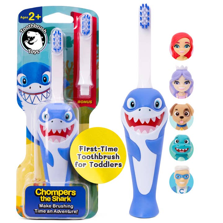 Kids Shark Toothbrush Toy - Chompers DISCOUNTED CASE PACK for wholesale by Toothbrush Toys
