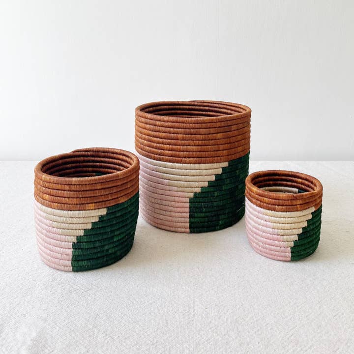 Storage Plant Basket: Shimba (Set of 3) for wholesale by Amsha