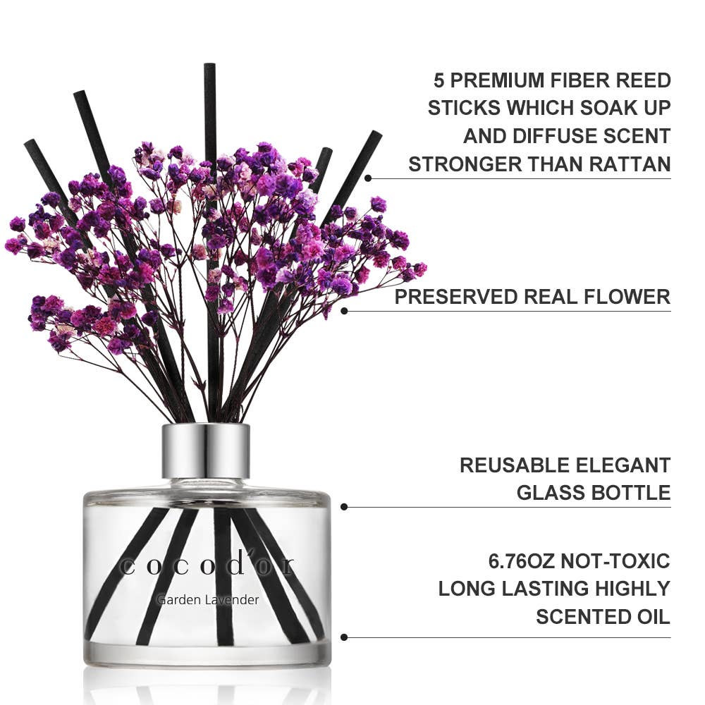 Cocodor Italy srl - Wholesale Reed Diffuser - Cocodor Flower Diffuser 200ml (6.7oz) Black Cherry Fragrance6